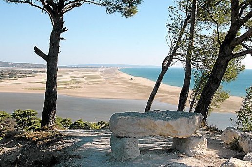 Vue plage La Franqui